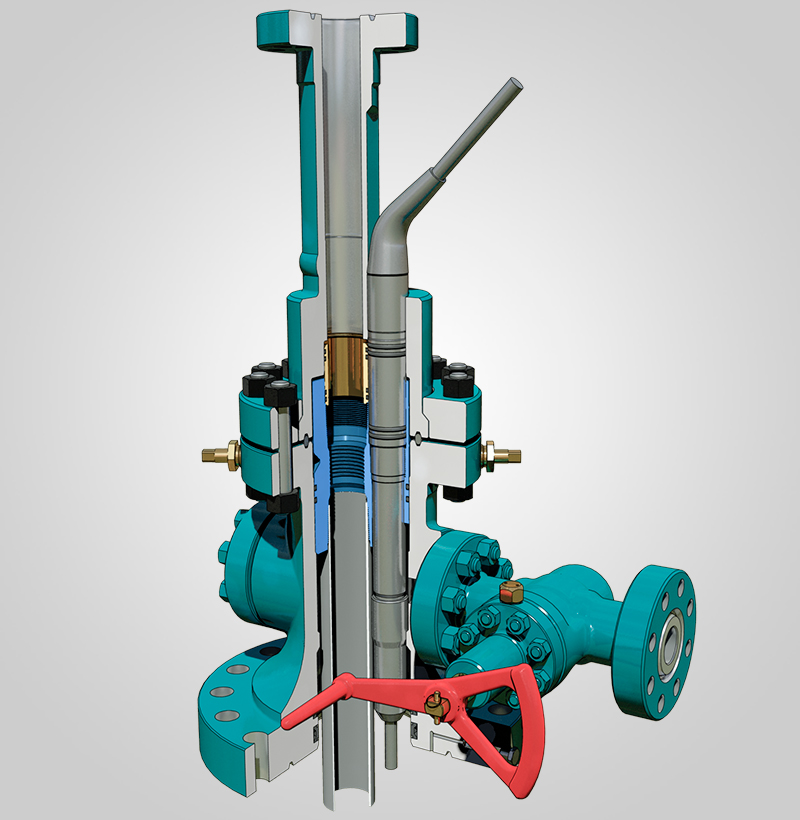 Wellhead for Electrical Sumersible Pump Moto Mecánica Argentina
